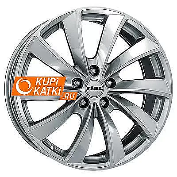 Rial Lugano 8.5x19/5x120 D72.6 ET32 Polar Silver