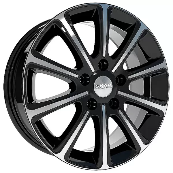 Скад Милан 6.5x16/5x100 D67.1 ET38 Алмаз черный