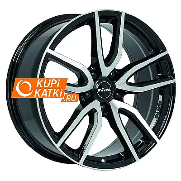 Rial Torino 7.5x17/5x112 D70.1 ET48 Diamant black front polished