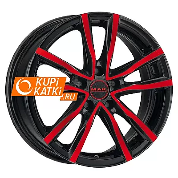 MAK Milano 7x17/5x114.3 D76 ET40 Black Red Face