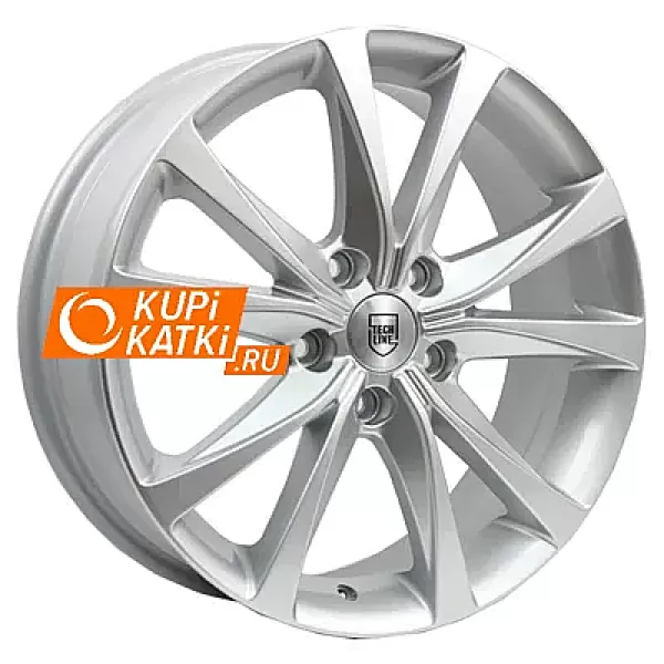 Tech Line 734 6.5x17/5x114.3 D66.1 ET50 Silver