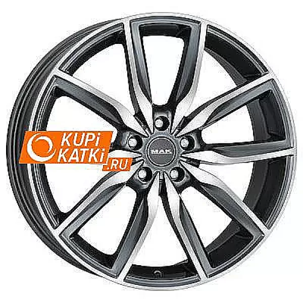 MAK Allianz 8x19/5x112 D66.6 ET27 Gunmetal Mirror Face