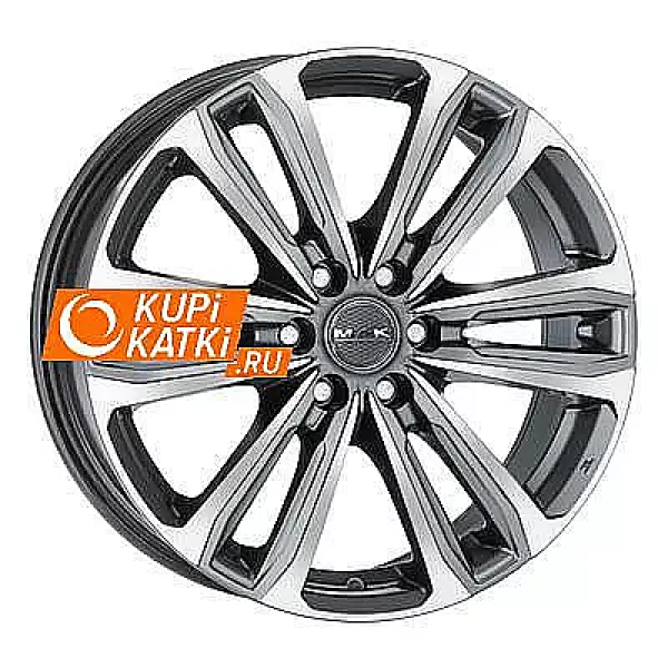 MAK Safari 6 8x18/6x114.3 D66.1 ET30 Gunmetal Mirror Face
