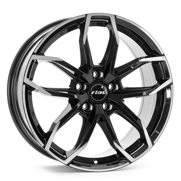 Rial Lucca 7.5x17/5x112 D70.1 ET45 Diamant black front polished