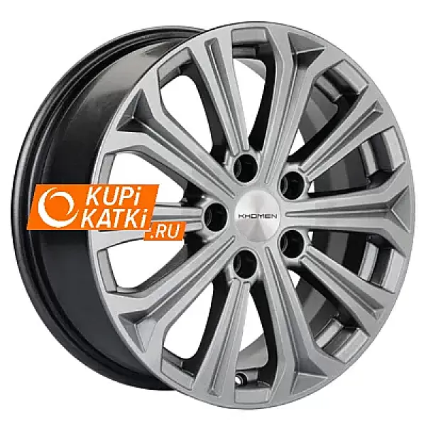 Khomen Wheels Cross-Spoke 610  6.5x16/5x108 D63.35 ET50 G-Silver