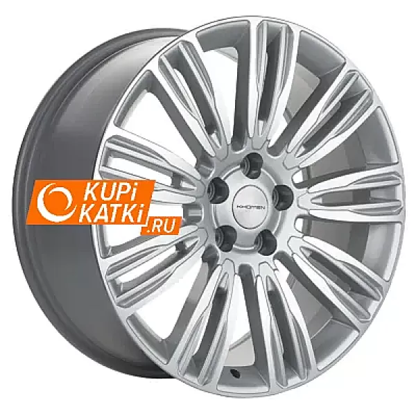 Khomen Wheels Double-Spoke 2004  8.5x20/5x120 D72.6 ET45 Brilliant Silver-FP