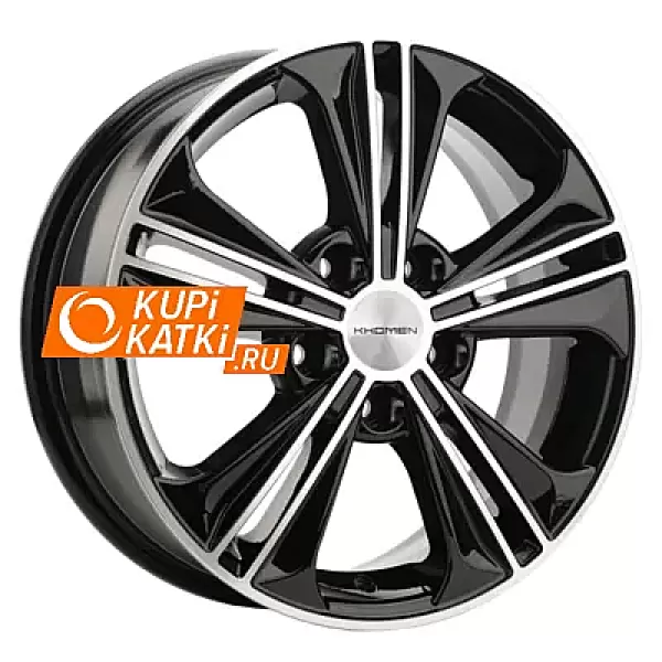 Khomen Wheels Double-Spoke 603  6x16/5x112 D57.1 ET48 Black-FP