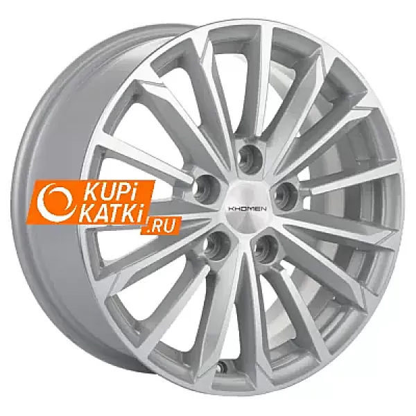 Khomen Wheels Double-Spoke 611  6.5x16/5x114.3 D66.1 ET40 F-Silver