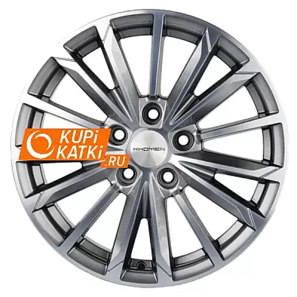 Khomen Wheels Double-Spoke 611  6.5x16/5x112 D57.1 ET46 G-Silver-FP