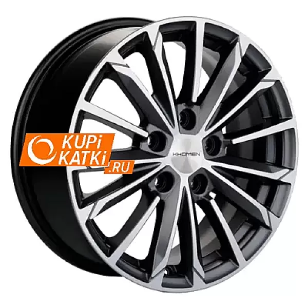 Khomen Wheels Double-Spoke 611  6.5x16/5x108 D63.35 ET50 Gray-FP
