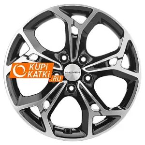 Khomen Wheels Double-Spoke 702  Black-FP