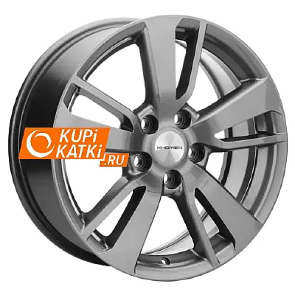 Khomen Wheels Double-Spoke 704  7x17/5x114.3 D60.1 ET39 G-Silver