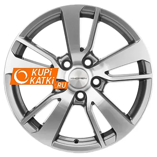 Khomen Wheels Double-Spoke 704  7x17/5x114.3 D60.1 ET39 Gray-FP
