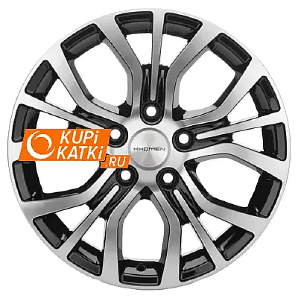 Khomen Wheels U-Spoke 608  6.5x16/5x112 D66.6 ET40 Black-FP
