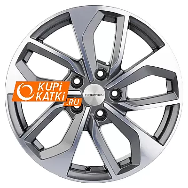 Khomen Wheels U-Spoke 703  7x17/5x114.3 D66.1 ET47 Gray-FP