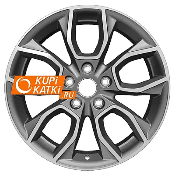 Khomen Wheels U-Spoke 713  7x17/5x114.3 D66.1 ET40 Gray-FP