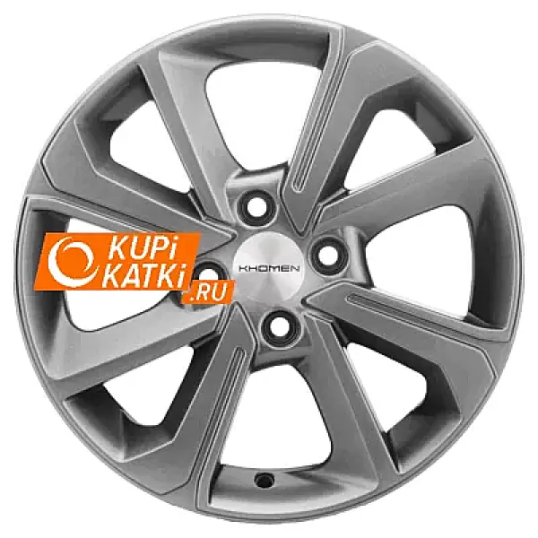 Khomen Wheels V-Spoke 501  6x15/4x100 D54.1 ET48 G-Silver