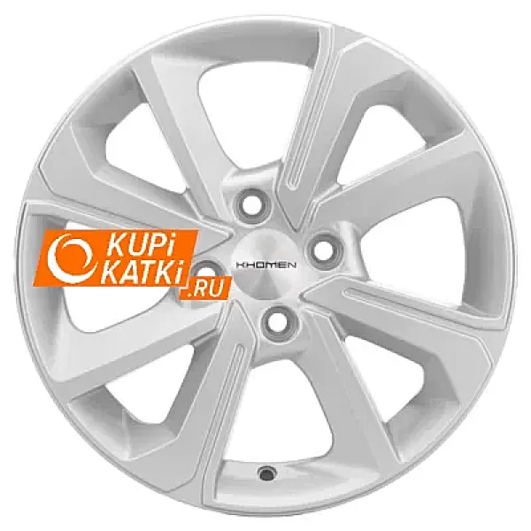 Khomen Wheels V-Spoke 501  6x15/4x100 D60.1 ET50 F-Silver