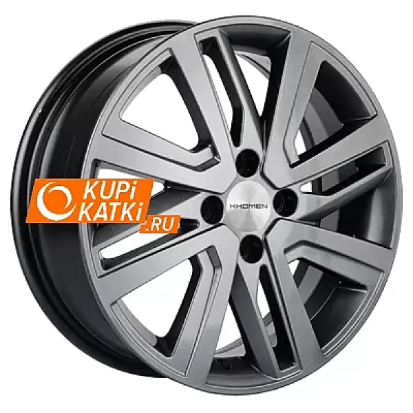 Khomen Wheels V-Spoke 609  6x16/4x100 D60.1 ET50 G-Silver