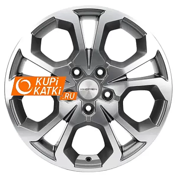 Khomen Wheels V-Spoke 711  6.5x17/5x114.3 D66.1 ET50 Gray-FP
