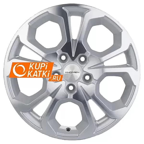Khomen Wheels V-Spoke 711  6.5x17/5x114.3 D66.1 ET50 F-Silver-FP