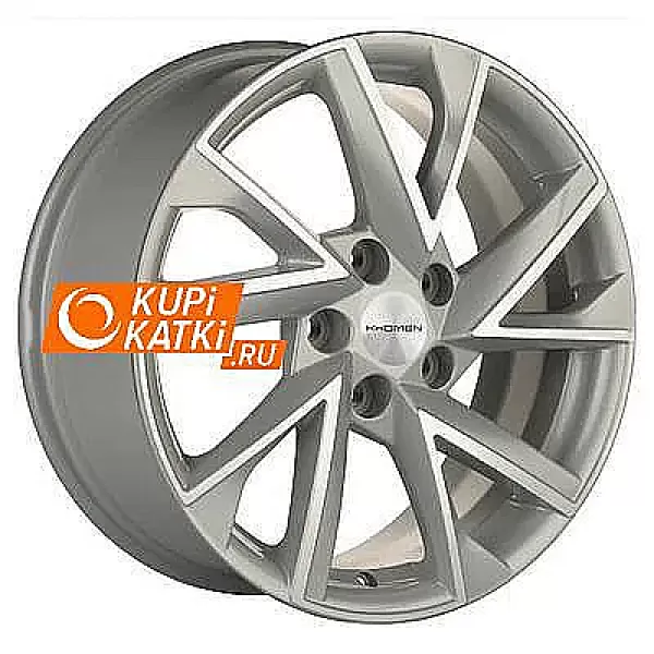 Khomen Wheels V-Spoke 714  7x17/5x112 D57.1 ET45 F-Silver-FP