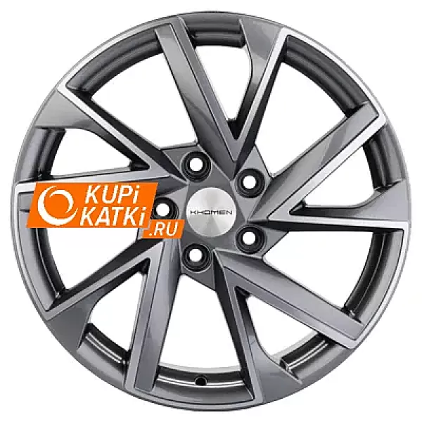 Khomen Wheels V-Spoke 714  7x17/5x114.3 D66.1 ET45 Gray-FP