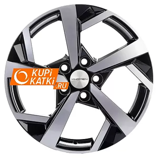 Khomen Wheels Y-Spoke 712  7x17/5x112 D57.1 ET43 Black-FP