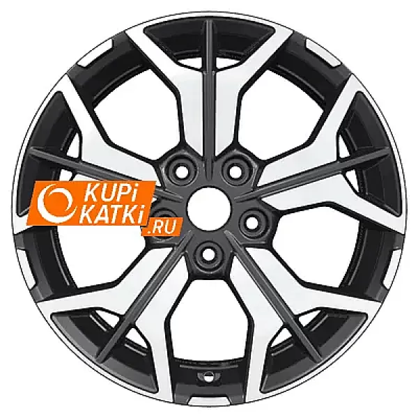 Khomen Wheels Y-Spoke 715  7x17/5x114.3 D60.1 ET39 Black-FP