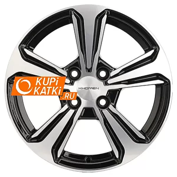 Khomen Wheels KHW1502 6x15/4x100 D54.1 ET45 Black-FP
