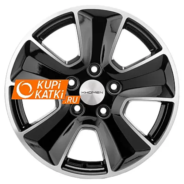 Khomen Wheels KHW1601 6.5x16/5x114.3 D54.1 ET45 Black-FP