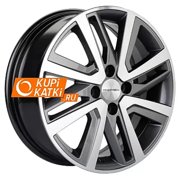 Khomen Wheels KHW1609 6x16/4x100 D60.1 ET37 Gray-FP