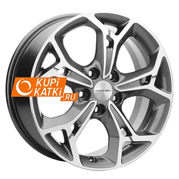 Khomen Wheels KHW1702 7x17/5x114.3 D66.1 ET40 Gray-FP