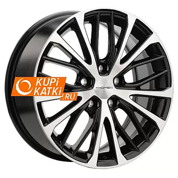 Khomen Wheels KHW1705 7x17/5x112 D57.1 ET49 Black-FP