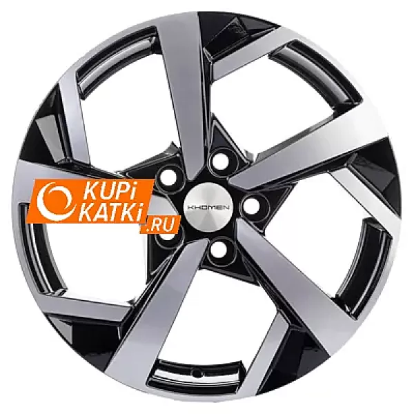 Khomen Wheels KHW1712 7x17/5x114.3 D60.1 ET45 Black-FP