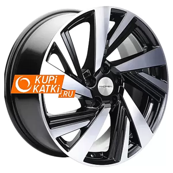 Khomen Wheels KHW1801 7.5x18/5x112 D57.1 ET43 Black-FP
