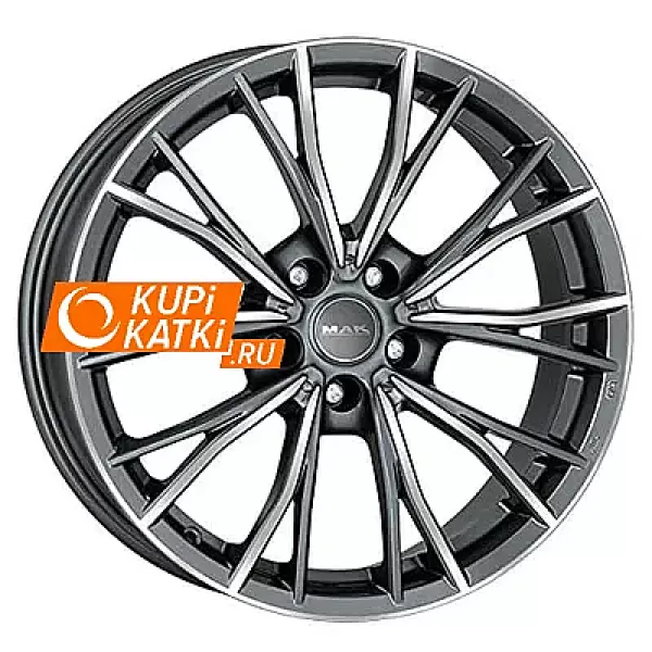 MAK Mark 7.5x18/5x120 D72.6 ET45 Gunmetal Mirror Face