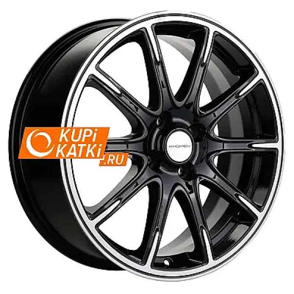 Khomen Wheels KHW1707 6.5x17/4x100 D60.1 ET50 Black-FP