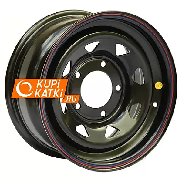 Штампованные 8x15/5x139.7 D110 ET-25 Черный мелкий треуг.