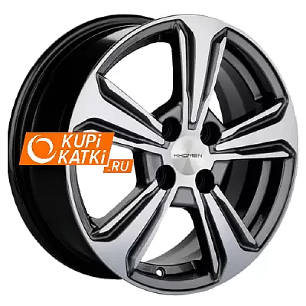 Khomen Wheels KHW1502 6x15/4x100 D54.1 ET46 G-Silver-FP