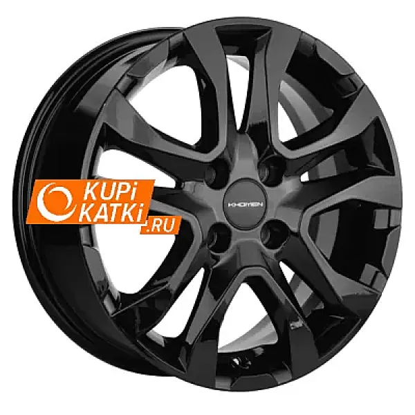 Khomen Wheels KHW1503 6x15/4x100 D54.1 ET46 Black