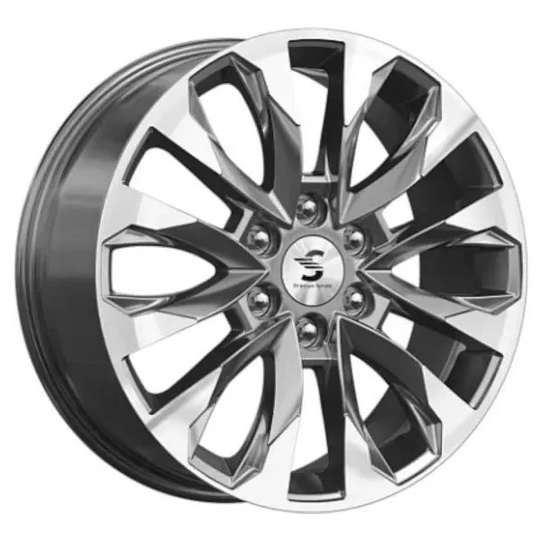 Premium Series КР007 8x20/6x139.7 D75.1 ET42 Diamond gloss Graphite