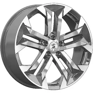 Premium Series КР015 7.5x19/5x108 D60.1 ET38 Diamond gloss Graphite