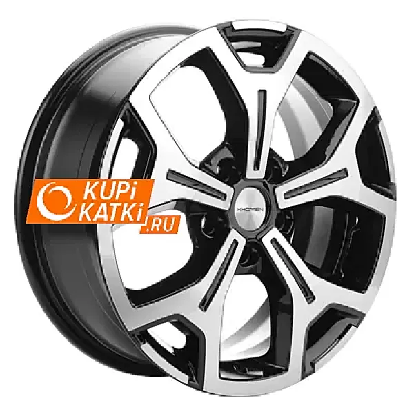 Khomen Wheels KHW1710(2) 6.5x17/5x120 D65.1 ET60 Black-FP