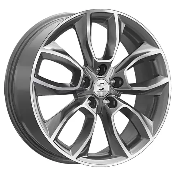 Premium Series КР001 7x18/5x114.3 D67.1 ET46 Diamond gloss Graphite