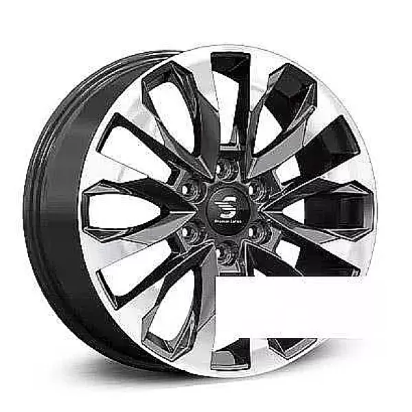 Premium Series КР007 8x20/6x139.7 D67.1 ET38 Diamond black Gris