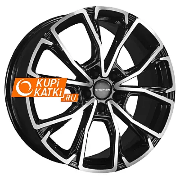 Khomen Wheels KHW1907 7.5x19/5x108 D60.1 ET38 Black-FP