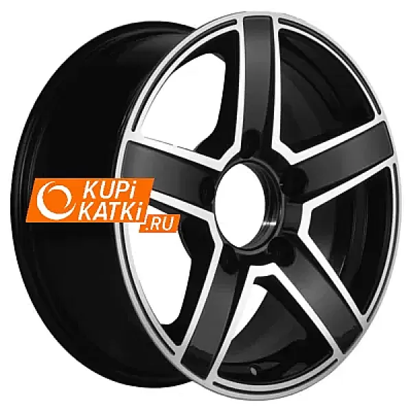 Khomen Wheels KHW1614 6.5x16/5x139.7 D98.5 ET40 Black-FP