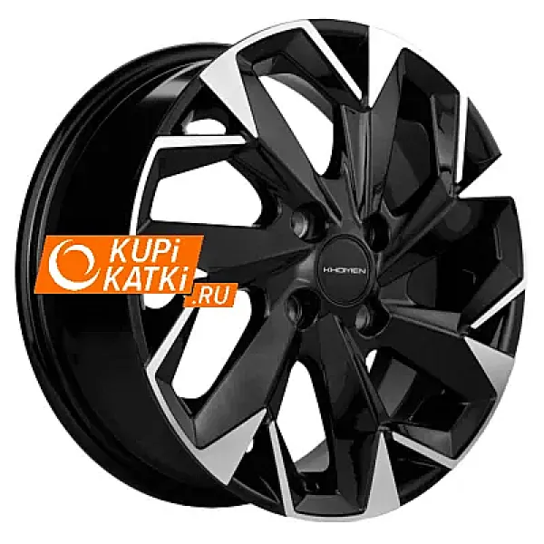 Khomen Wheels KHW1508 6x15/4x100 D60.1 ET40 Black-FP