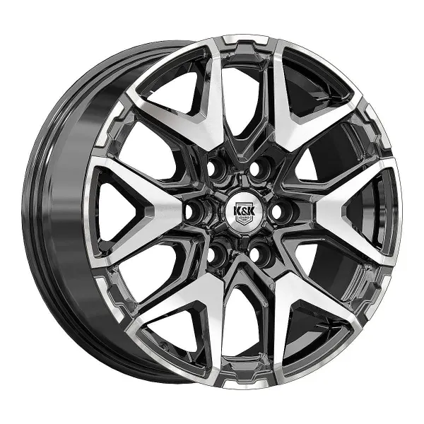 КиК Гангут (КС1176) 7.5x18/6x139.7 D100.1 ET36 Алмаз черный